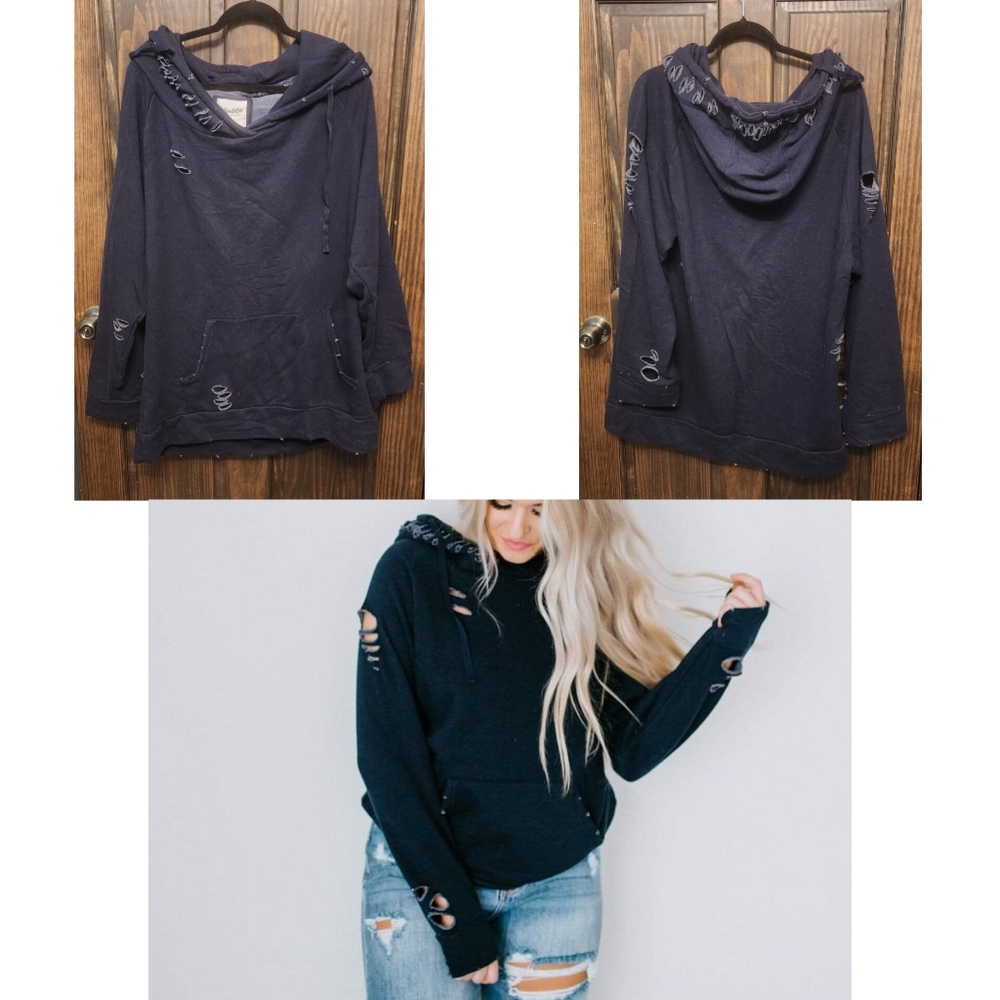 Chelsea Deboer By Lily & Lottie Black Hoodie